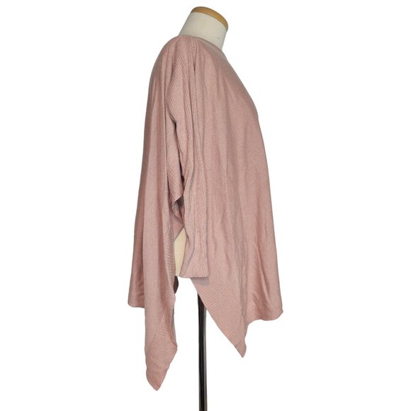 Romeo & Juliet Couture Sweater Pink Small XS/S Long Sleeve Poncho Style - Picture 3 of 9
